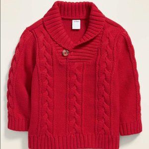 Old Navy Cable Knit Shawl Collar Sweater for Baby